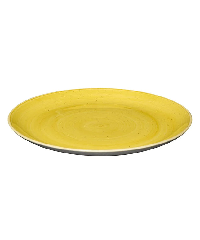 Đĩa Tròn Churchill Stonecast 28.6 cm - Gốm, Màu Vàng Mù Tạt (SMSSEV111)
