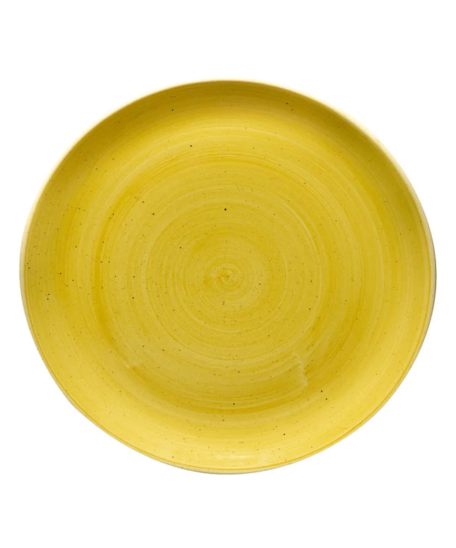 Đĩa Tròn Churchill Stonecast 28.6 cm - Gốm, Màu Vàng Mù Tạt (SMSSEV111)