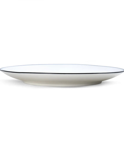 Đĩa Tròn Coupe Bistro Mikasa Hospitality 20.3 cm - Sứ Porcelain, Black Pinstripe (5260370)
