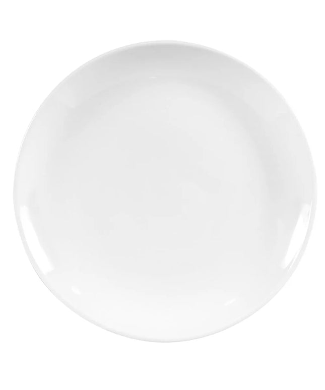 Đĩa Tròn Coupe Libbey 840-425C Dòng Porcelana™ 22.9 cm - Sứ, Trắng Sáng