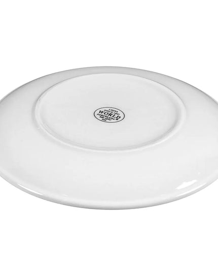 Đĩa Tròn Coupe Libbey 840-425C Dòng Porcelana™ 22.9 cm - Sứ, Trắng Sáng