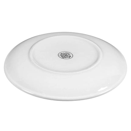 Đĩa Tròn Coupe Libbey 840-425C Dòng Porcelana™ 22.9 cm - Sứ, Trắng Sáng