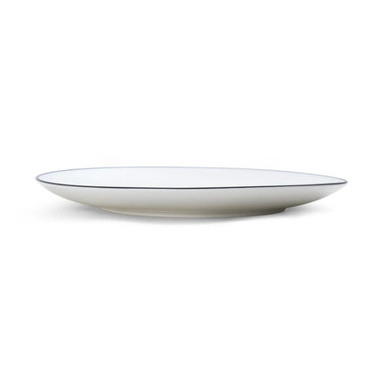 Đĩa Tròn Coupe Mikasa Hospitality 5260381 Bistro 22.9 cm - Sứ Black Pinstripe