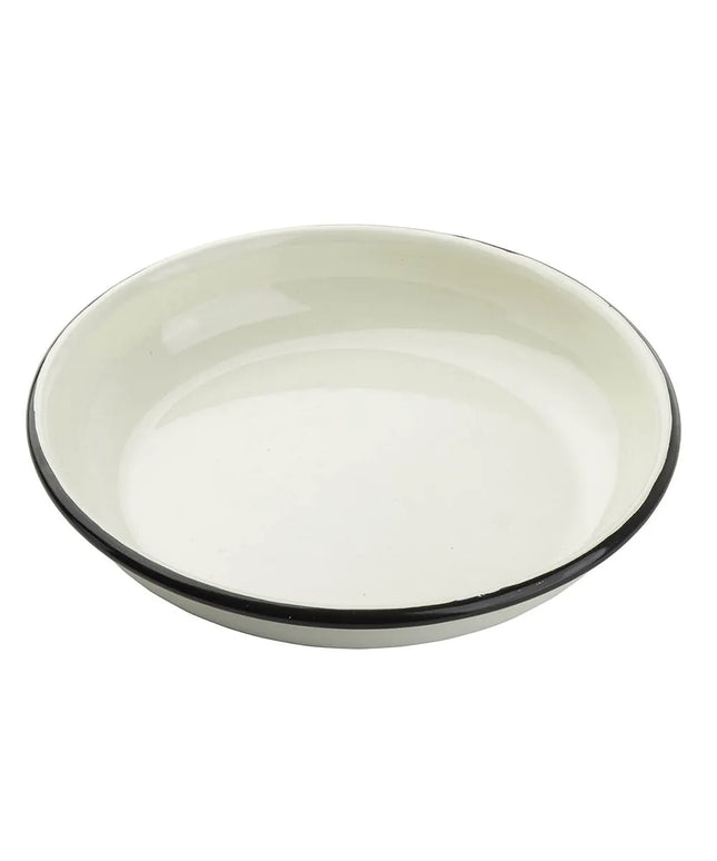 Đĩa Tròn Coupe Tablecraft 11154 Bộ Sưu Tập Enamelware™ 25.4 cm - Sứ, Trắng