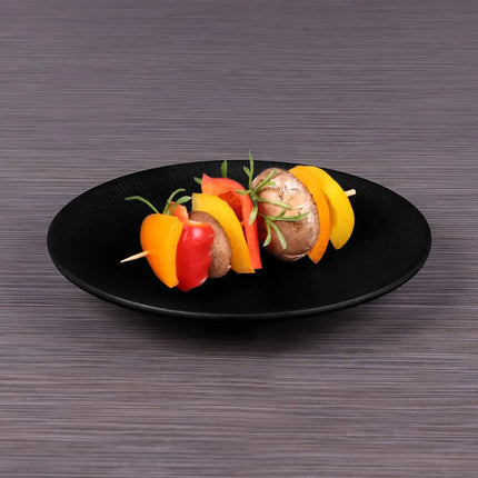 Đĩa Tròn Elite Global Solutions 21 cm - Nhựa Melamine, Đen (B379825-B)