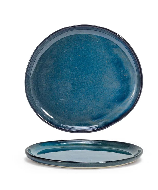 Đĩa Tròn Front of the House Artefact® 19.1 cm - Sứ, Màu Indigo (DSP036BLP23)