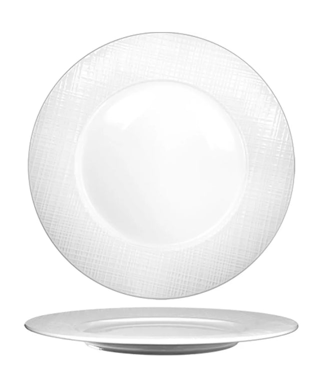 Đĩa Tròn ITI Dresden™ 29.8 cm - Sứ Porcelain, Trắng Sáng (DR-21)