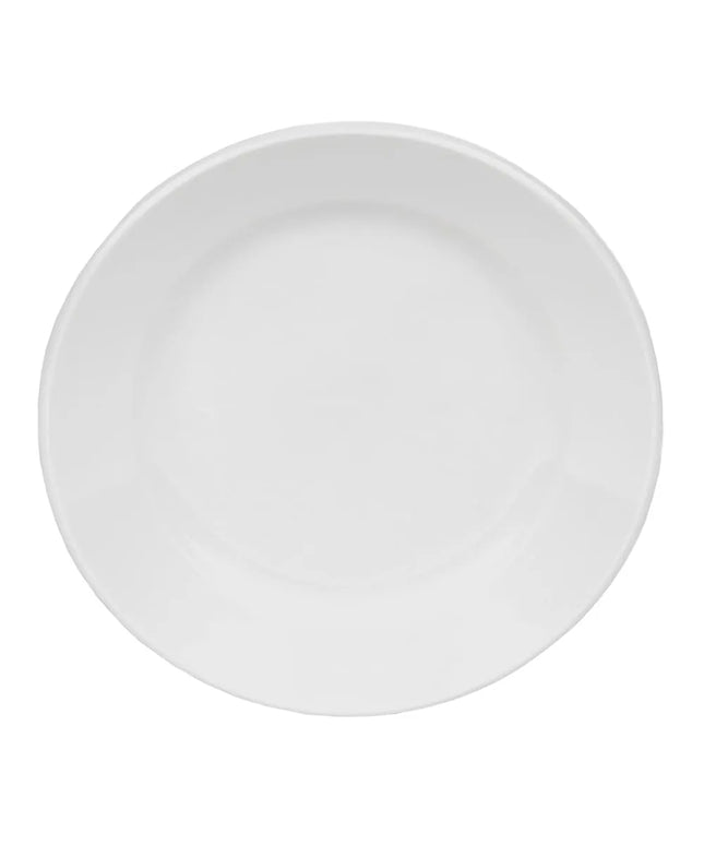 Đĩa Tròn Libbey 840-410R-23 15.9 cm - Vành Rộng, Mép Cuộn, Trắng Sáng, Porcelana