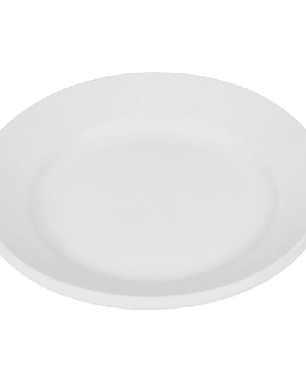 Đĩa Tròn Libbey 840-410R-23 15.9 cm - Vành Rộng, Mép Cuộn, Trắng Sáng, Porcelana