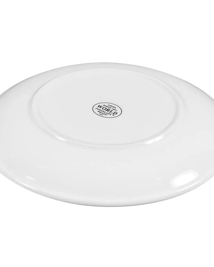Đĩa Tròn Libbey 840-435C Sứ 24.1 cm, Coupe, Màu Trắng Sáng, Porcelana