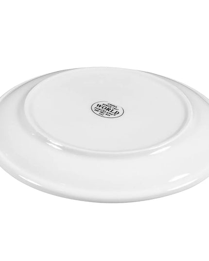 Đĩa Tròn Libbey 840-901-814 Porcelana 21 cm - Sứ, Trắng Sáng