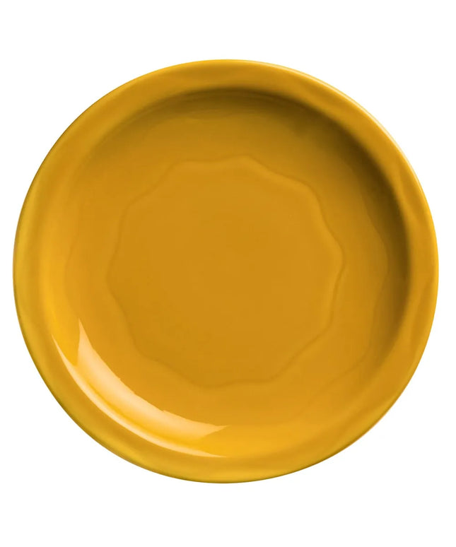 Đĩa Tròn Libbey 903033010 22.9 cm Họa Tiết & Kiểu Dáng Khắc Cantina, Thân Flint, Saffron
