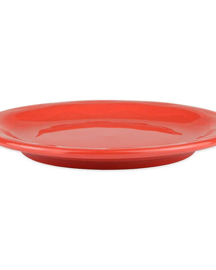 Đĩa Tròn Libbey 903034009 15.9cm với Họa Tiết & Kiểu Dáng Khắc Cantina, Thân Flint, Màu Cayenne