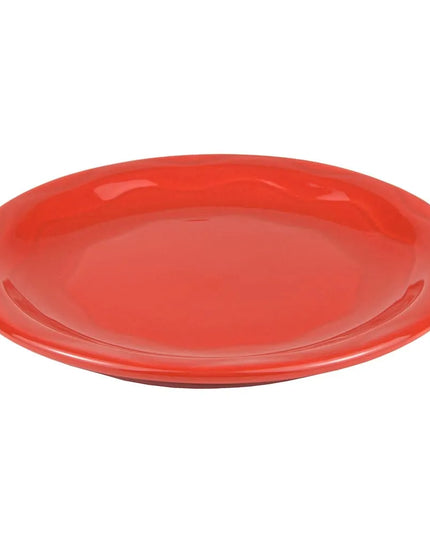 Đĩa Tròn Libbey 903034009 15.9cm với Họa Tiết & Kiểu Dáng Khắc Cantina, Thân Flint, Màu Cayenne