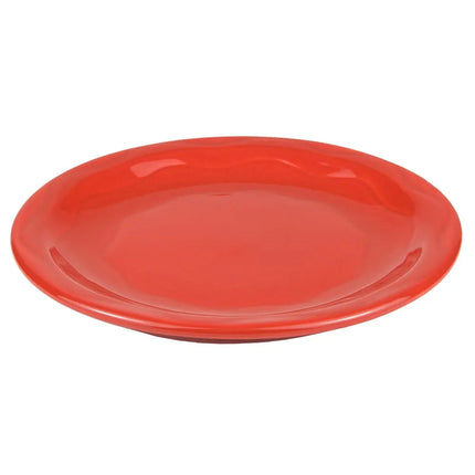 Đĩa Tròn Libbey 903034009 15.9cm với Họa Tiết & Kiểu Dáng Khắc Cantina, Thân Flint, Màu Cayenne
