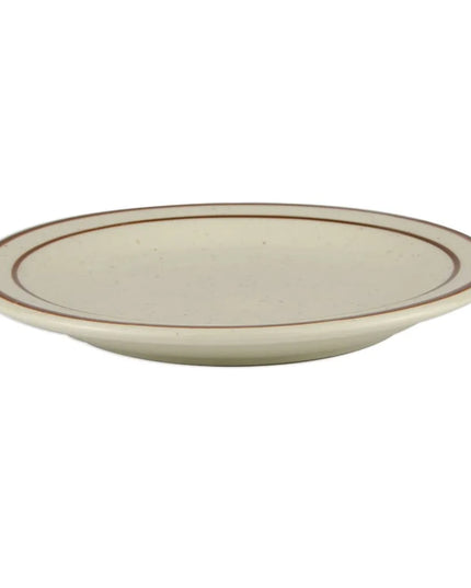 Đĩa Tròn Libbey DSD-5 14 cm Màu Cát Sa Mạc - Lốm Đốm, (2) Viền Nâu