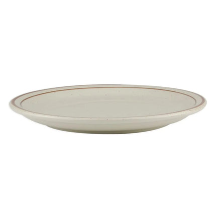 Đĩa Tròn Libbey DSD-8 22.9cm Desert Sand - Lốm Đốm, (2) Viền Nâu
