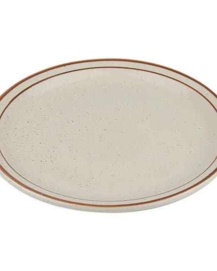 Đĩa Tròn Libbey DSD-8 22.9cm Desert Sand - Lốm Đốm, (2) Viền Nâu