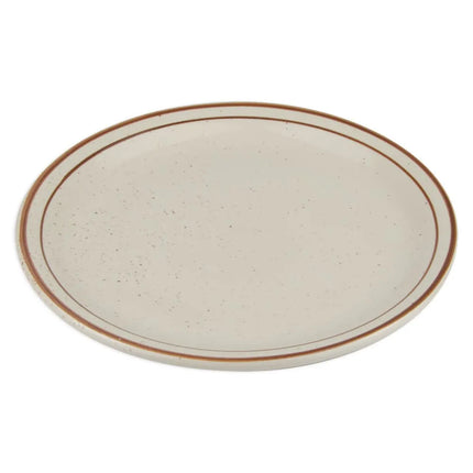 Đĩa Tròn Libbey DSD-8 22.9cm Desert Sand - Lốm Đốm, (2) Viền Nâu