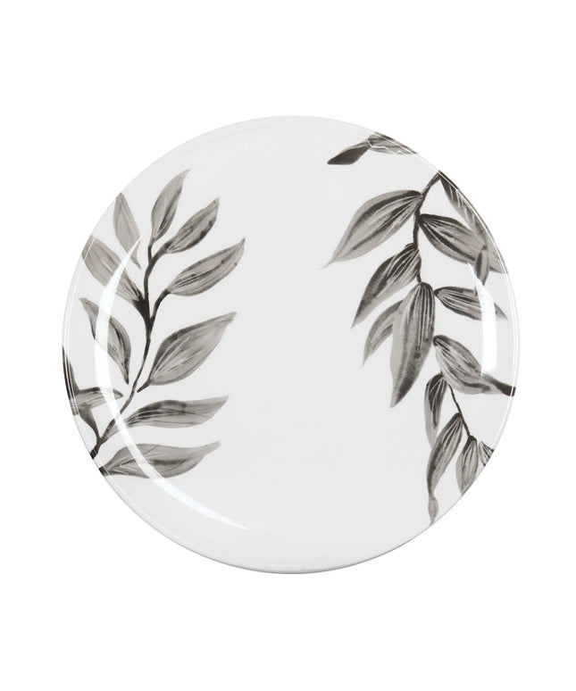 Đĩa Tròn Melamine Cal-Mil 22351-10-118 25.4 cm Trắng/Đen