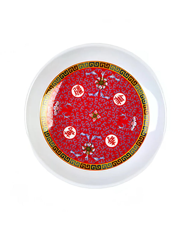 Đĩa Tròn Melamine Thunder Group 1004TR Longevity 11.4 cm Đỏ/Trắng