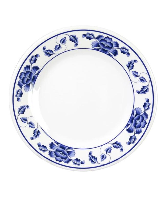 Đĩa Tròn Melamine Thunder Group 1007TB Lotus 17.5 cm Trắng/Xanh