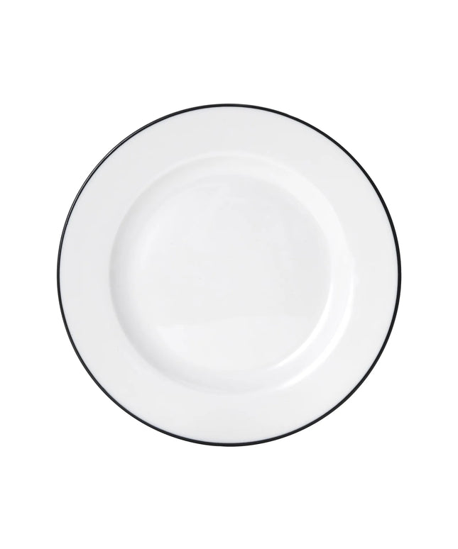 Đĩa Tròn Mikasa Hospitality Bistro 17.8 cm - Sứ, Màu Black Pinstripe (5260366)