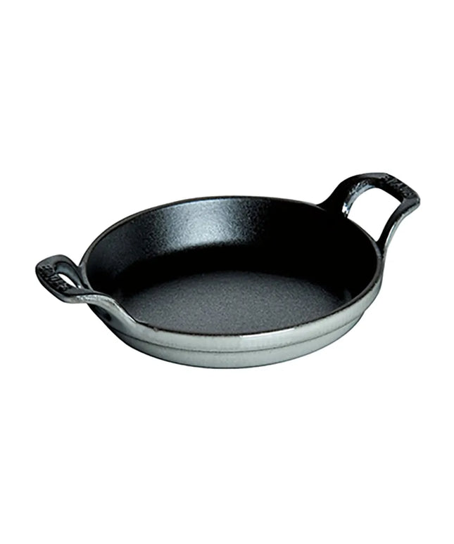 Đĩa Tròn Mini Staub 1004096 Gang Tráng Men Graphite Grey 11.4 cm 240 ml