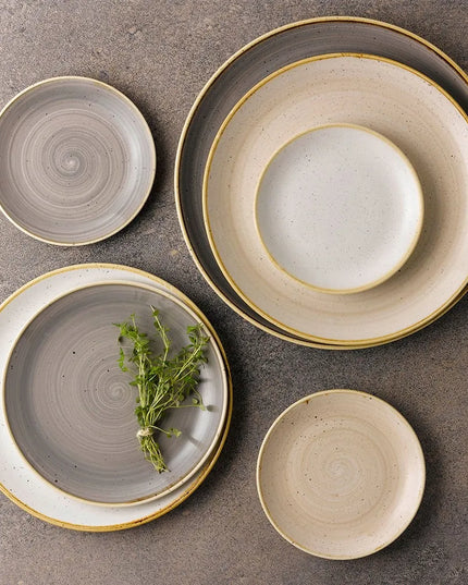 Đĩa Tròn Stonecast Churchill 16.5 cm - Gốm Sứ, Nutmeg Cream (SNMSEVP61)