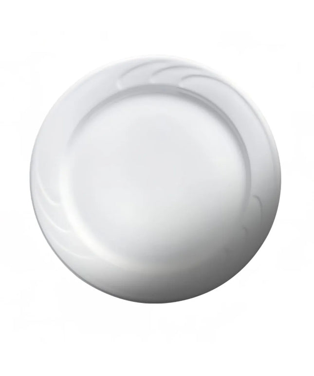 Đĩa Tròn Vành Bostonian Cameo China 301-91A 22.9 cm - Gốm Sứ, Trắng