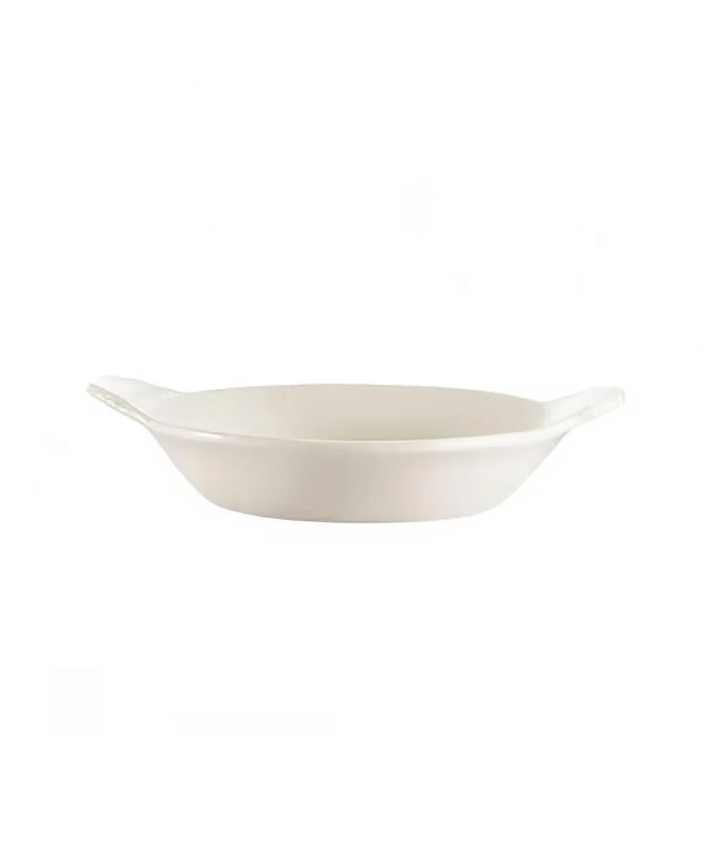 Đĩa Trứng Oval CAC EGD-6 180 ml Gốm Trắng Ngà