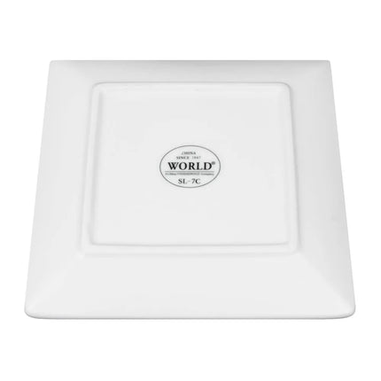 Đĩa Vuông Coupe Libbey SL-7C Slate™ 19.1 cm - Trắng Sáng