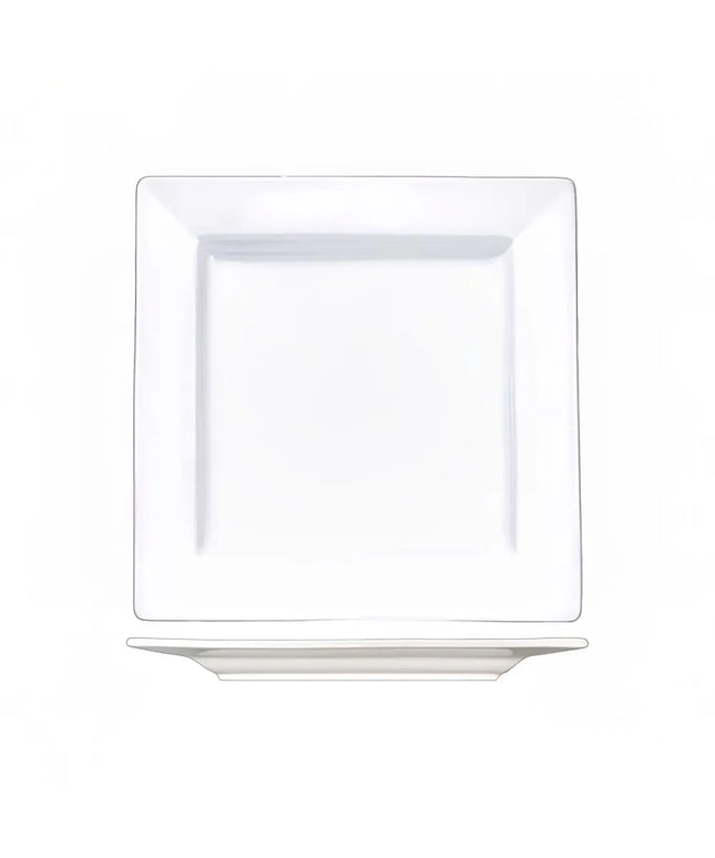 Đĩa Vuông ITI Elite™ 23.2 cm - Sứ, Màu Trắng Sáng (EL-9)