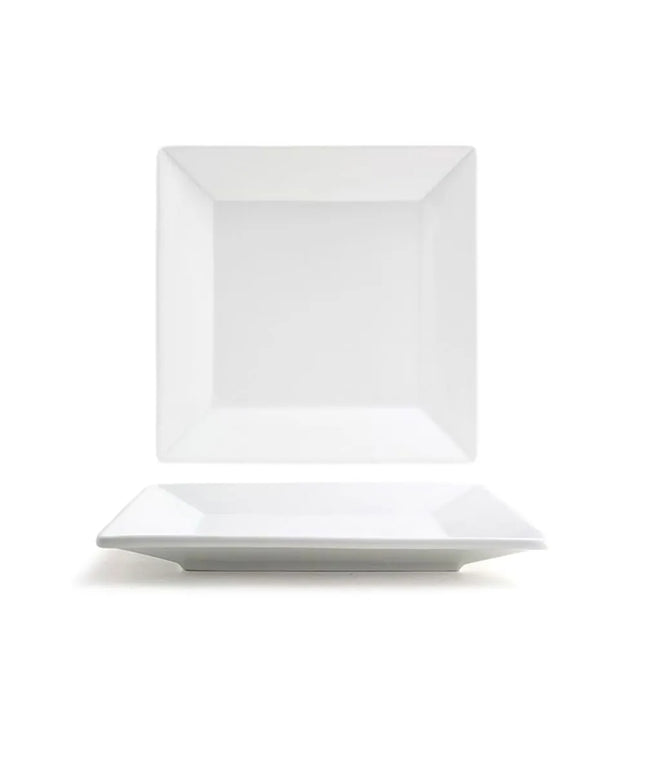Đĩa Vuông Kyoto™ Front of the House, 19.1 cm, Sứ, Màu Trắng (DSP029WHP22)