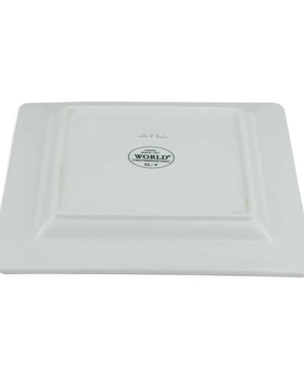 Đĩa Vuông Libbey SL-9 Sứ 22.9 cm, Porcelana, Slate