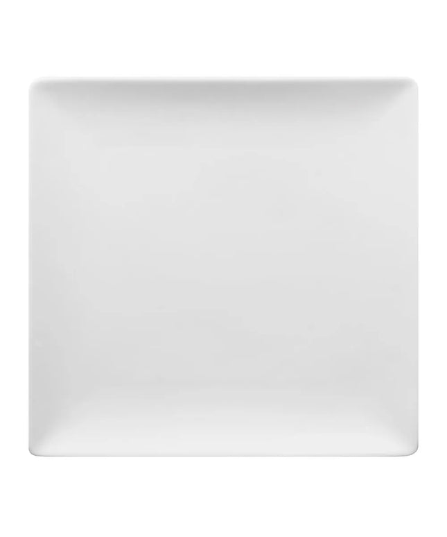 Đĩa Vuông Libbey SL-9C Slate Coupe 23.5 cm - Màu Trắng Siêu Sáng, Porcelana