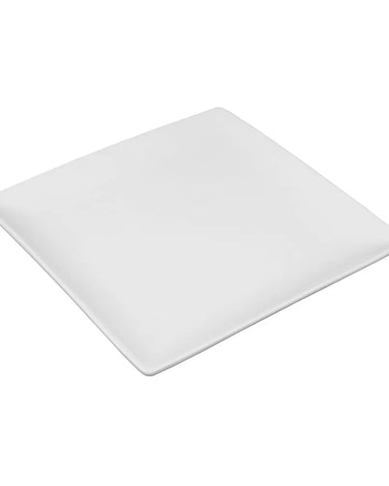 Đĩa Vuông Libbey SL-9C Slate Coupe 23.5 cm - Màu Trắng Siêu Sáng, Porcelana