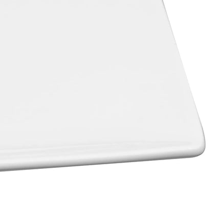 Đĩa Vuông Libbey SL-9C Slate Coupe 23.5 cm - Màu Trắng Siêu Sáng, Porcelana