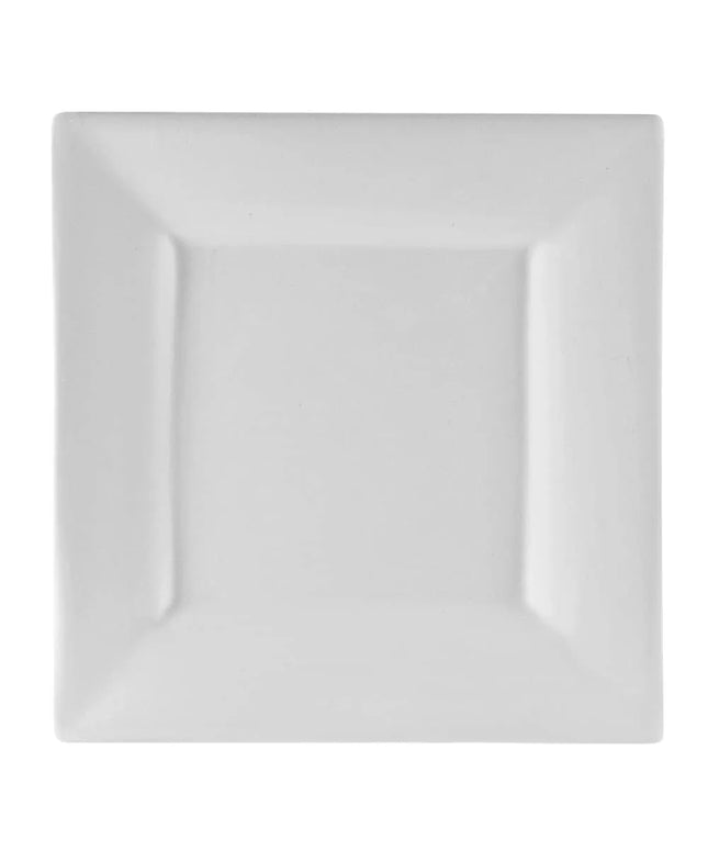 Đĩa Vuông Salad/Tráng Miệng Sứ 10 Strawberry Street WTR-7SQ 18.4 cm, Trắng