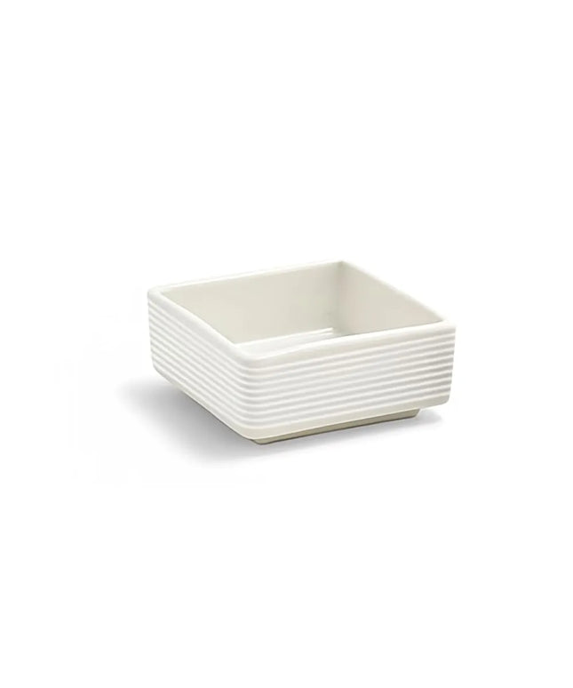 Đĩa Vuông Sứ Front of the House TSH007BEP23 Spiral® 89 ml, Màu Trắng