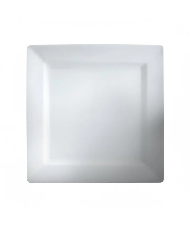 Đĩa Vuông Vành Cameo China 710-101 26 cm - Gốm, Trắng