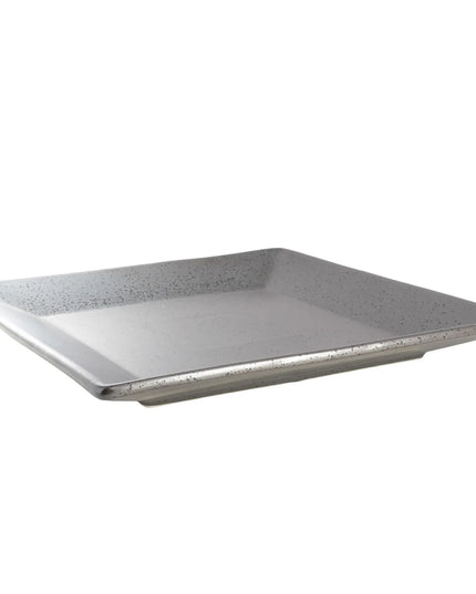 Đĩa Vuông Yanco DB-510 25.4 cm Diamond Black - Sứ, Đồng Đen