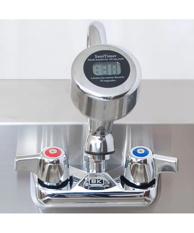 Đồng Hồ Hẹn Giờ Rửa Tay BK Resources ST-100 SaniTimer™ Đếm Ngược 30 Giây, Gắn Vòi Nước