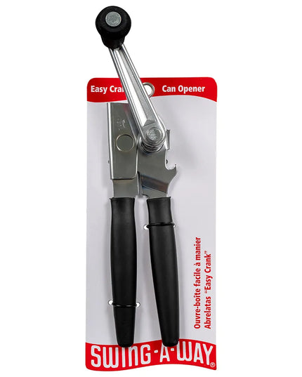 Dụng Cụ Mở Hộp Thủ Công Focus 6090 Swing-A-Way® Easy Crank Tay Cầm Dài, Màu Đen