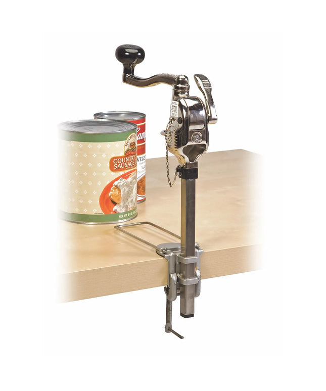 Dụng Cụ Mở Hộp Thủ Công Nemco 56050-2 Compact Không Bánh Răng Kẹp Dưới Sức Chứa 10 Hộp Inox Nhôm