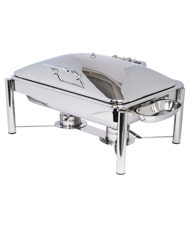 Eastern Tabletop 3935PL 8 qt Oblong Induction Chafer w/ Hinged Lid, Stainless Steel