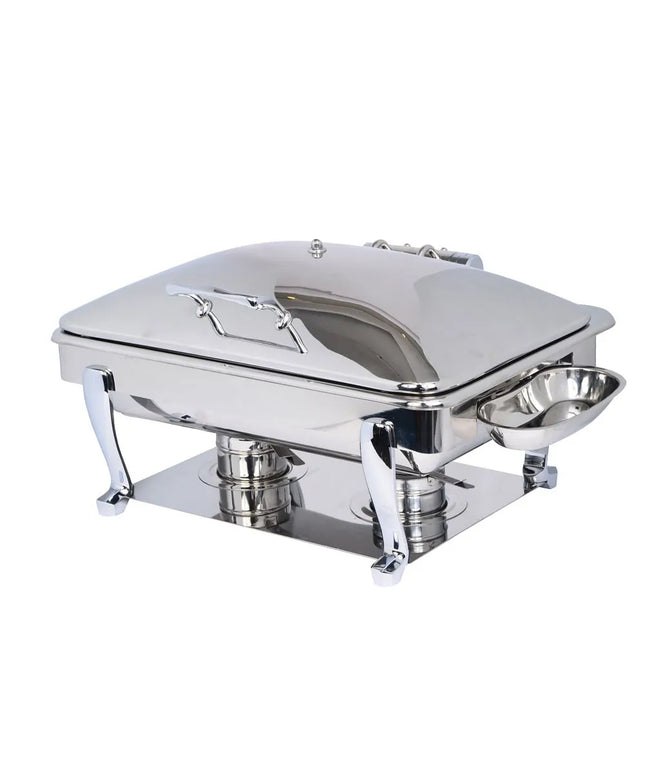 Eastern Tabletop 3935S 8 qt Oblong Induction Chafer w/ Hinged Lid, Stainless Steel