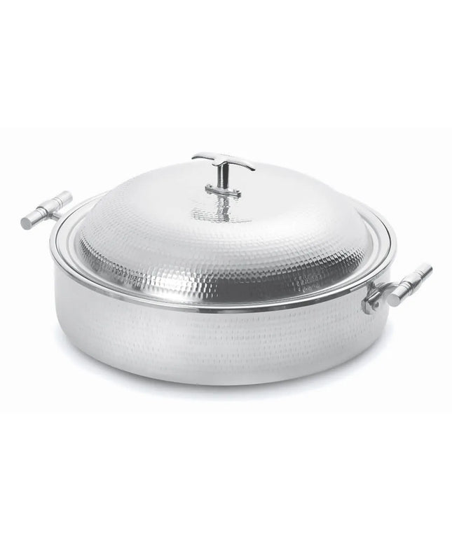 Eastern Tabletop 5904H 4 qt Round Induction Chafing Dish w/ Lift Off Lid, Stainless Steel