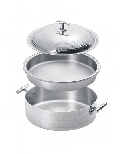 Eastern Tabletop 5906B 6 qt Round Induction Chafing Dish w/ Lift Off Lid, Stainless Steel