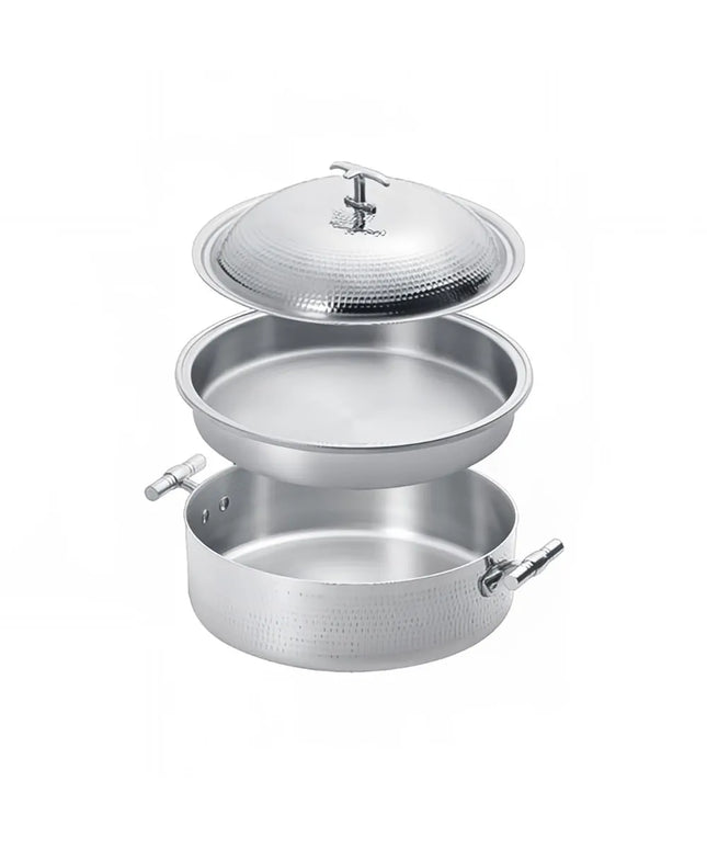Eastern Tabletop 5906B 6 qt Round Induction Chafing Dish w/ Lift Off Lid, Stainless Steel